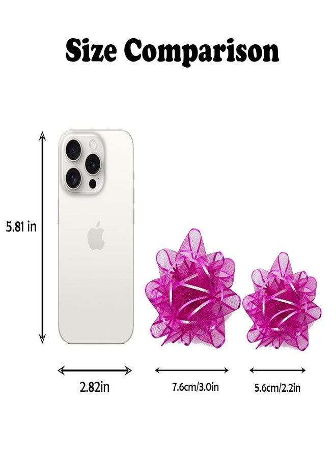 زويو مجموعة أقواس هدايا ذهبية من زويو، 18 قطعة من الأقواس ذاتية اللصق، لتزيين سلال وحقائب الهدايا في عيد الميلاد، وأعياد الميلاد، وحفلات التخرج، وحفلات الزفاف، والحفلات. - Image 3